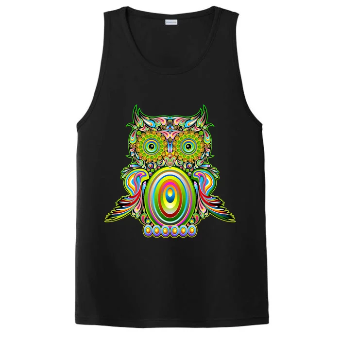 Trippy Owl Performance Tank