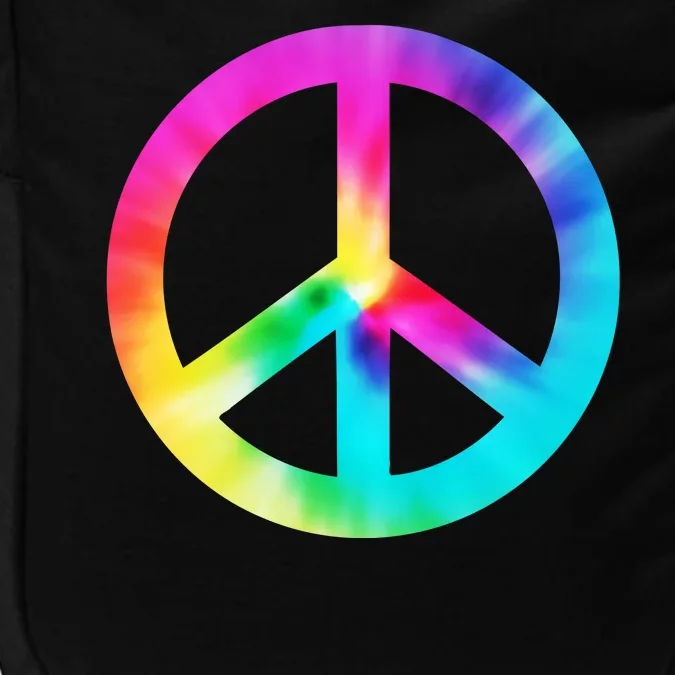 Trippy Rainbow Peace Sign Impact Tech Backpack