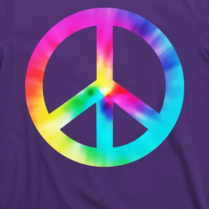 Trippy Rainbow Peace Sign T-Shirt