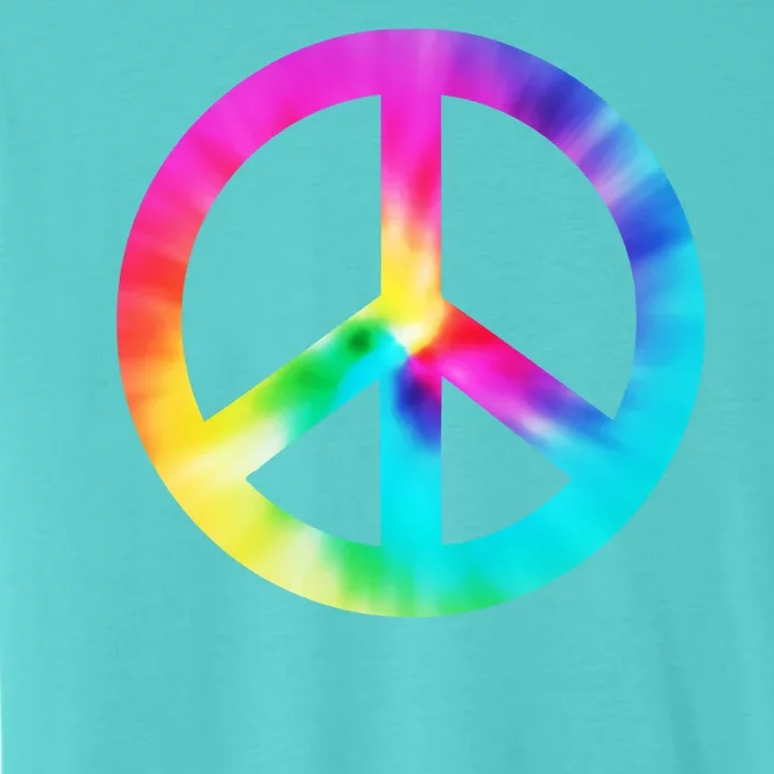 Trippy Rainbow Peace Sign ChromaSoft Performance T-Shirt