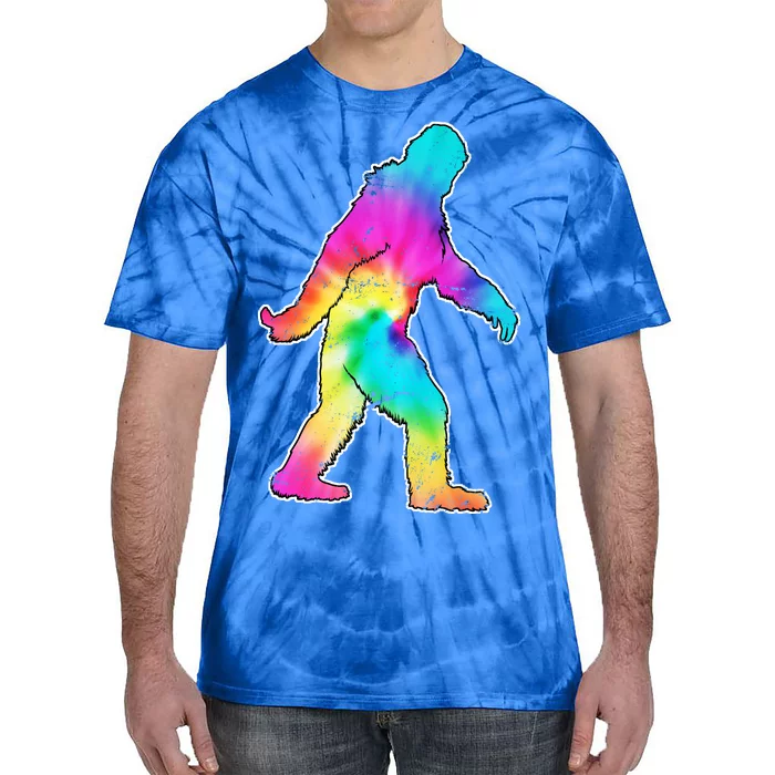 Trippy Sasquatch Tie Dye Colorful Bigfoot Tie-Dye T-Shirt