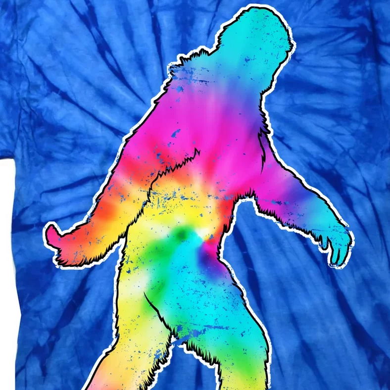 Trippy Sasquatch Tie Dye Colorful Bigfoot Tie-Dye T-Shirt