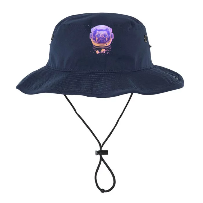 Trippy Space Colors Astronaut Pug Dog Legacy Cool Fit Booney Bucket Hat