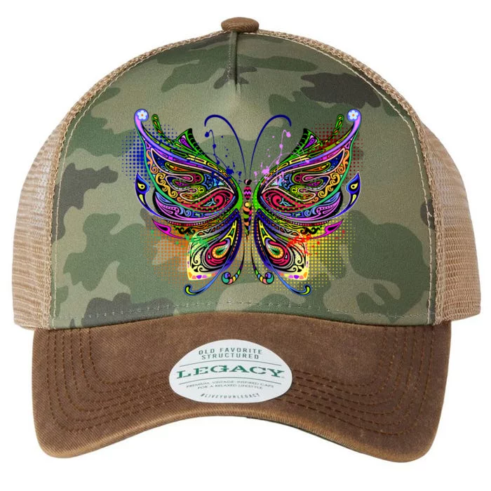 Trippy Variegated Butterfly Legacy Tie Dye Trucker Hat