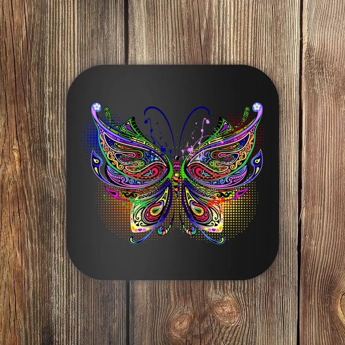 Trippy Variegated Butterfly Coaster