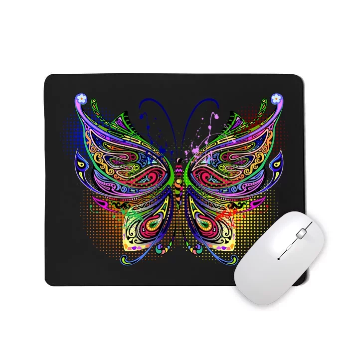 Trippy Variegated Butterfly Mousepad