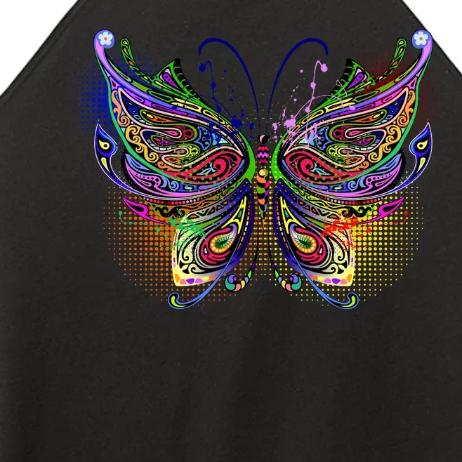 Trippy Variegated Butterfly Women’s Perfect Tri Rocker Tank