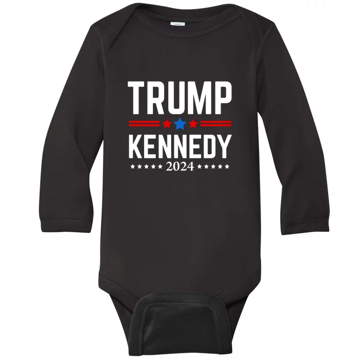 Trump Rfk Jr 2024 Trump Kennedy Baby Long Sleeve Bodysuit