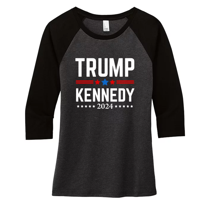 Trump Rfk Jr 2024 Trump Kennedy Women's Tri-Blend 3/4-Sleeve Raglan Shirt