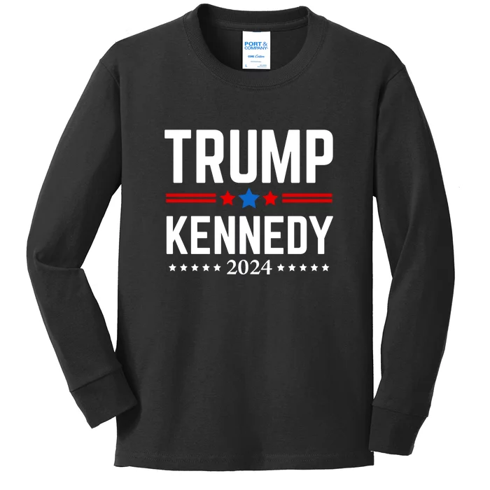 Trump Rfk Jr 2024 Trump Kennedy Kids Long Sleeve Shirt