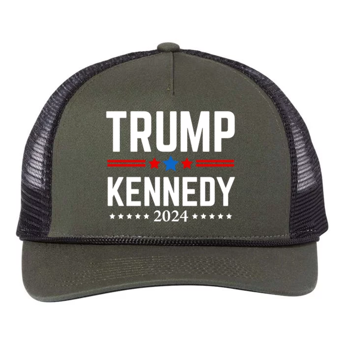 Trump Rfk Jr 2024 Trump Kennedy Retro Rope Trucker Hat Cap