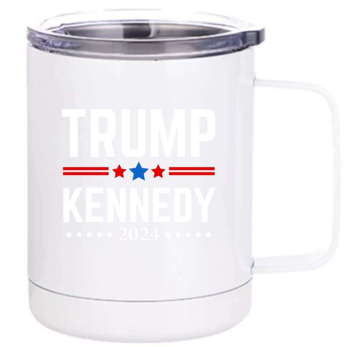 Trump Rfk Jr 2024 Trump Kennedy Front & Back 12oz Stainless Steel Tumbler Cup