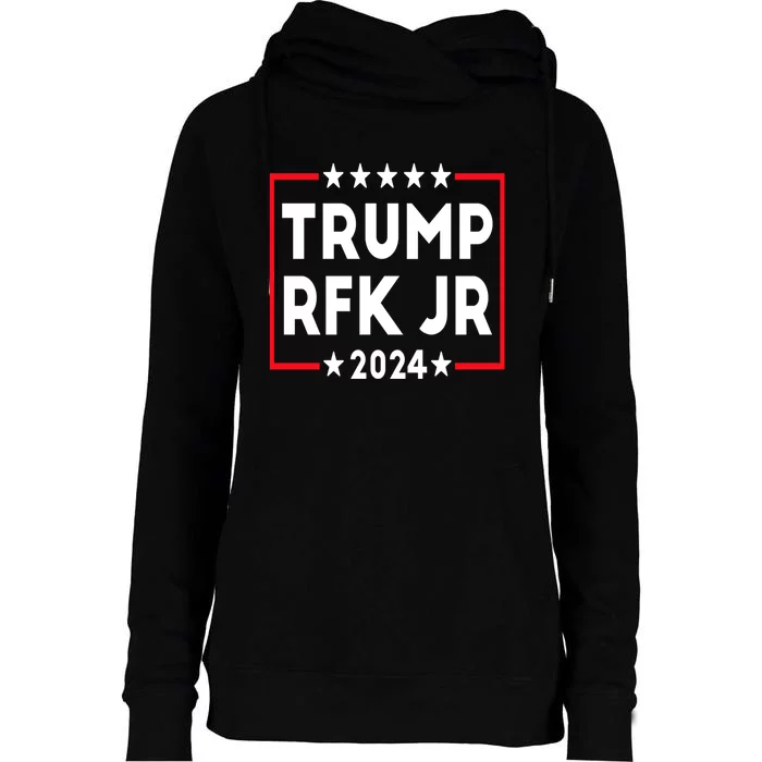 Trump RFK JR 2024 Womens Funnel Neck Pullover Hood