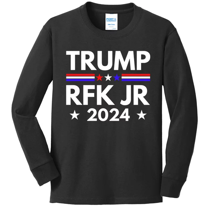 Trump Rfk Jr 2024 Trump Kennedy 2024 Kids Long Sleeve Shirt