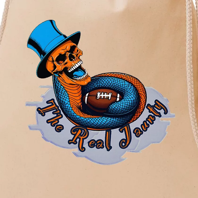 The Real Jaunty Logo Drawstring Bag