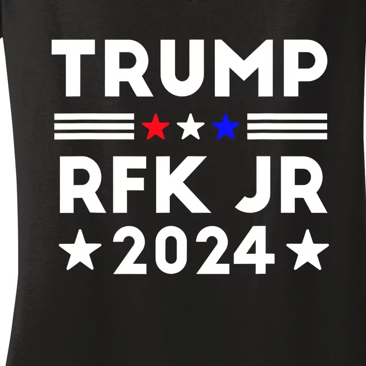 Trump RFK JR 2024 Women's V-Neck T-Shirt