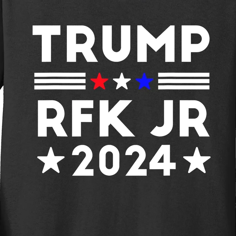 Trump RFK JR 2024 Kids Long Sleeve Shirt