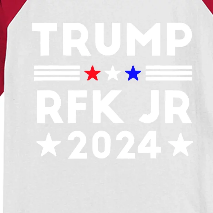 Trump RFK JR 2024 Kids Colorblock Raglan Jersey