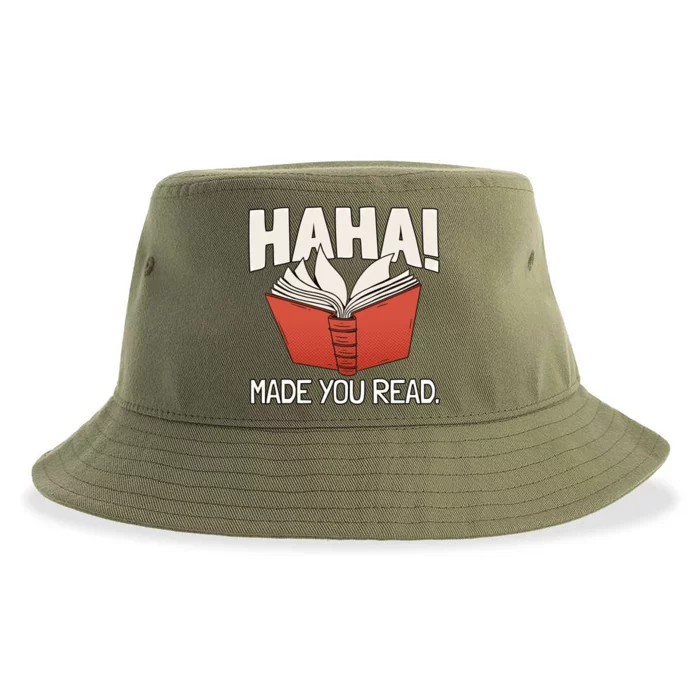 Teaching Reading Joke Bookworm Gift Sustainable Bucket Hat