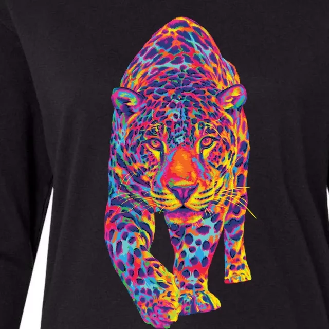 The Rainbow Jaguar Womens Cotton Relaxed Long Sleeve T-Shirt