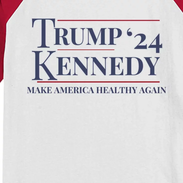 Trump Rfk Kennedy 2024 Kids Colorblock Raglan Jersey