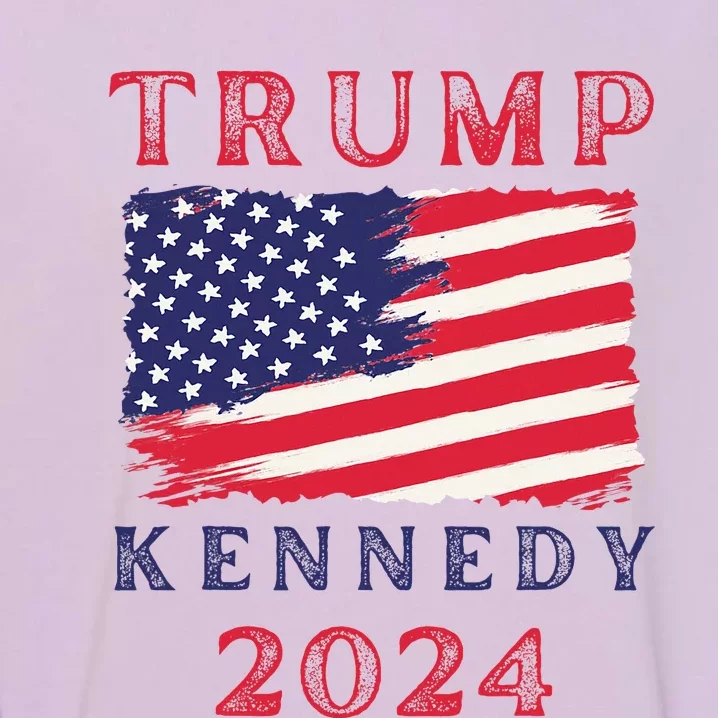 Trump Rfk Kennedy Presidential Campaign American Flag 2024 Garment-Dyed Sweatshirt