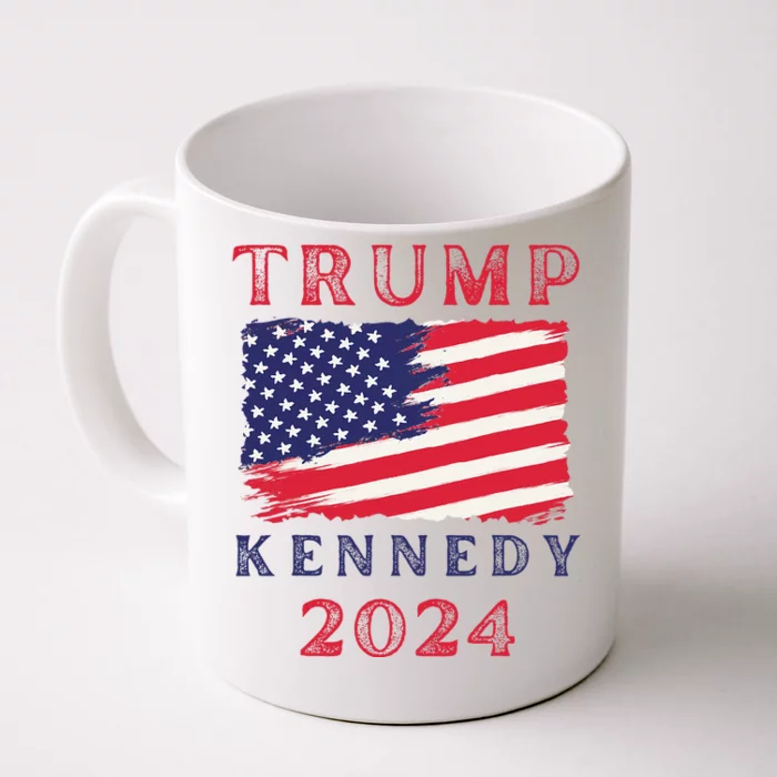 Trump Rfk Kennedy Presidential Campaign American Flag 2024 Front & Back Coffee Mug