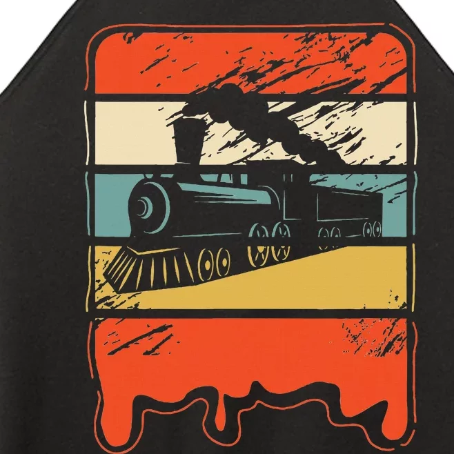 Train Railroad Locomotive Engineer Women’s Perfect Tri Rocker Tank