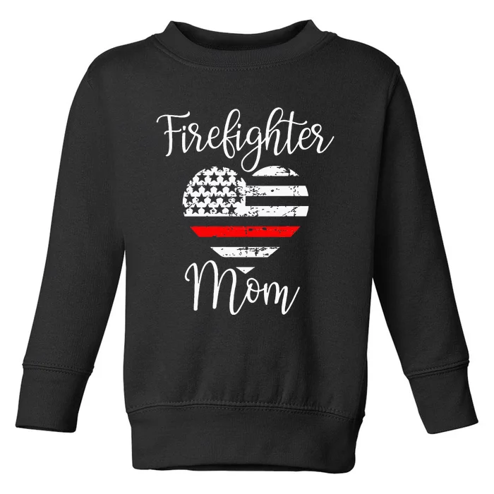 Thin Red Line Firefighter Mom Gift from Son Fireman Gift Toddler Sweatshirt