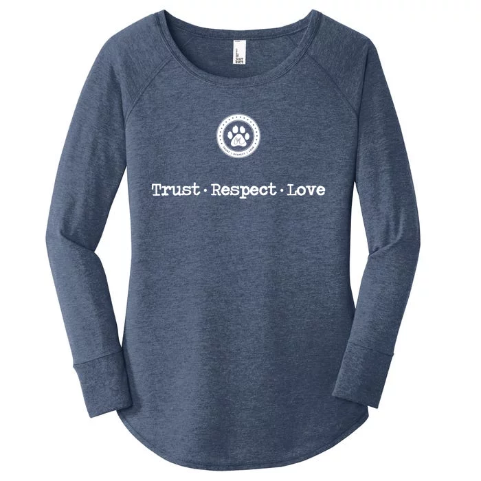 Trust Respect Love Gift Women's Perfect Tri Tunic Long Sleeve Shirt