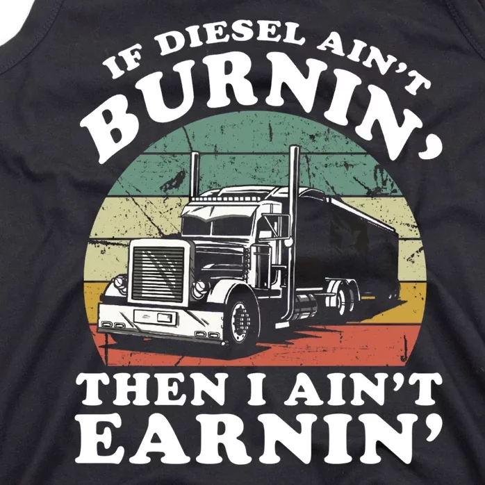 Trucker Road Lorry Big Rig Trucking Truckin Tank Top