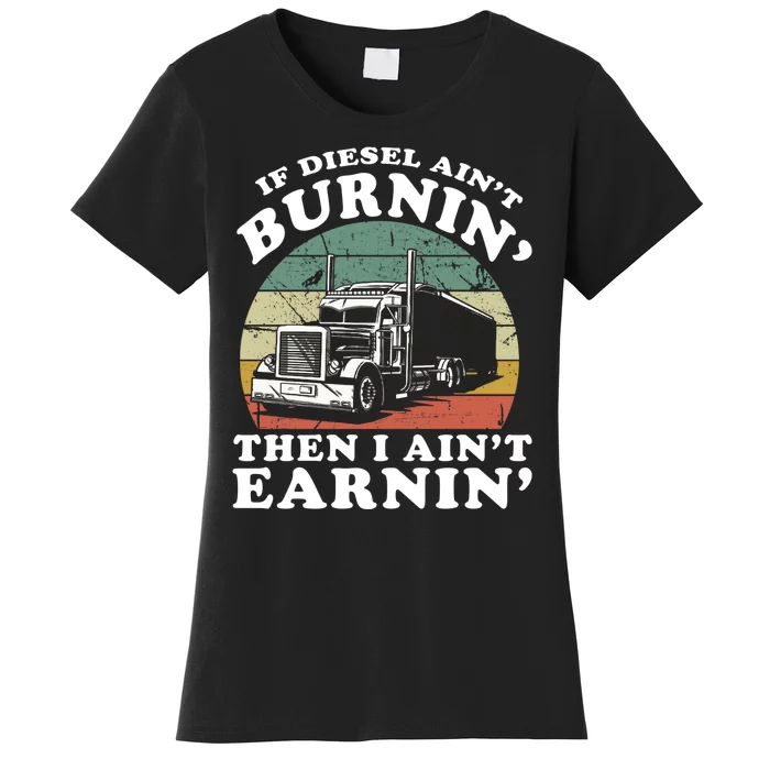 Trucker Road Lorry Big Rig Trucking Truckin Women's T-Shirt