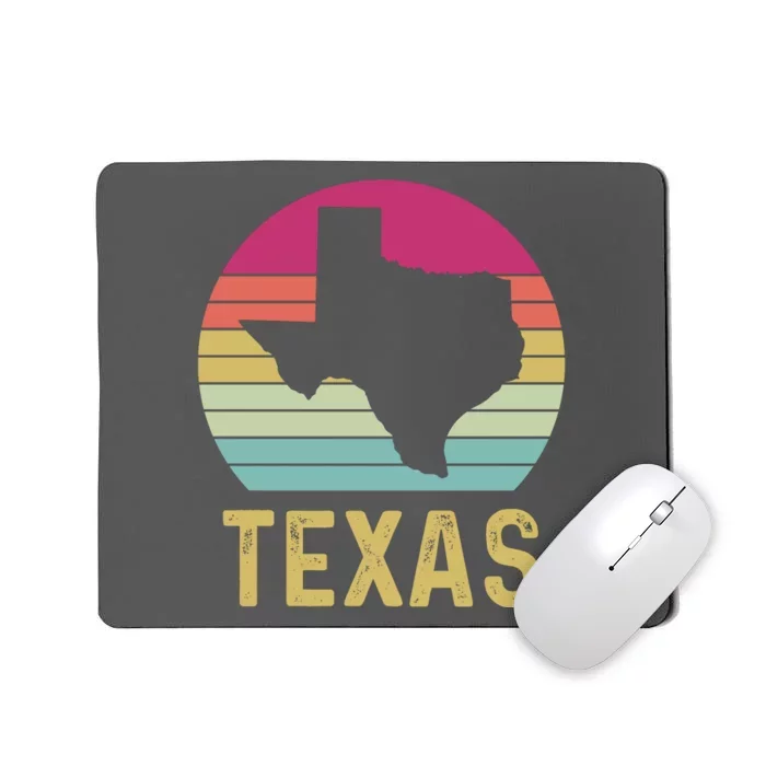 Texas Retro Logo Art Mousepad