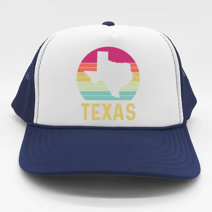 Texas Retro Logo Art Trucker Hat