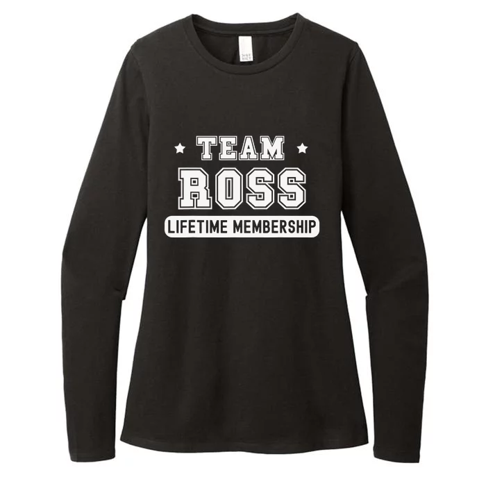 Team Ross Lifetime Membership Funny Family Last Name Womens CVC Long Sleeve Shirt