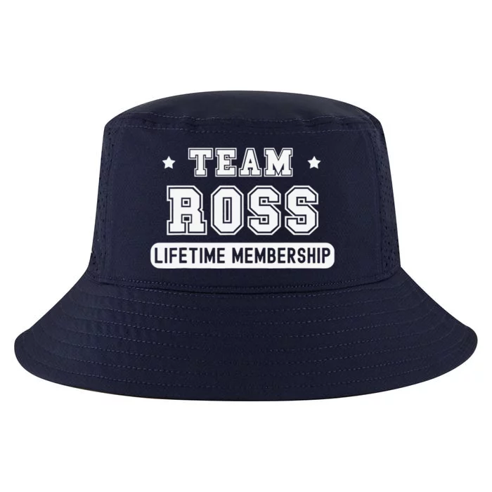 Team Ross Lifetime Membership Funny Family Last Name Cool Comfort Performance Bucket Hat