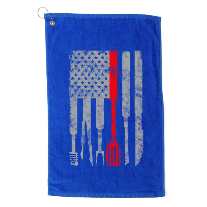 Thin Red Line American Patriotic Chef Flag Cute Gift Platinum Collection Golf Towel