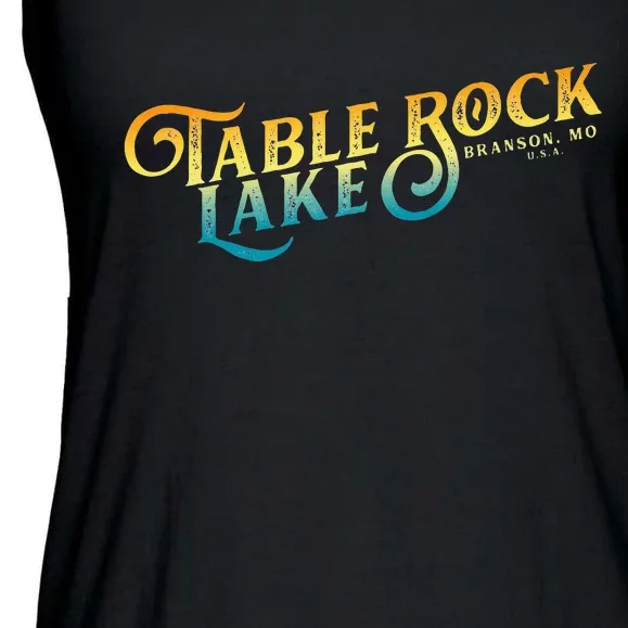 Table Rock Lakes Missouri Ladies Essential Flowy Tank