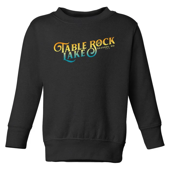 Table Rock Lakes Missouri Toddler Sweatshirt