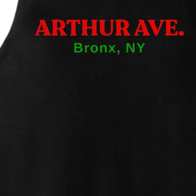 The Real Little Italy Arthur Ave Bronx Ny Ladies Tri-Blend Wicking Tank