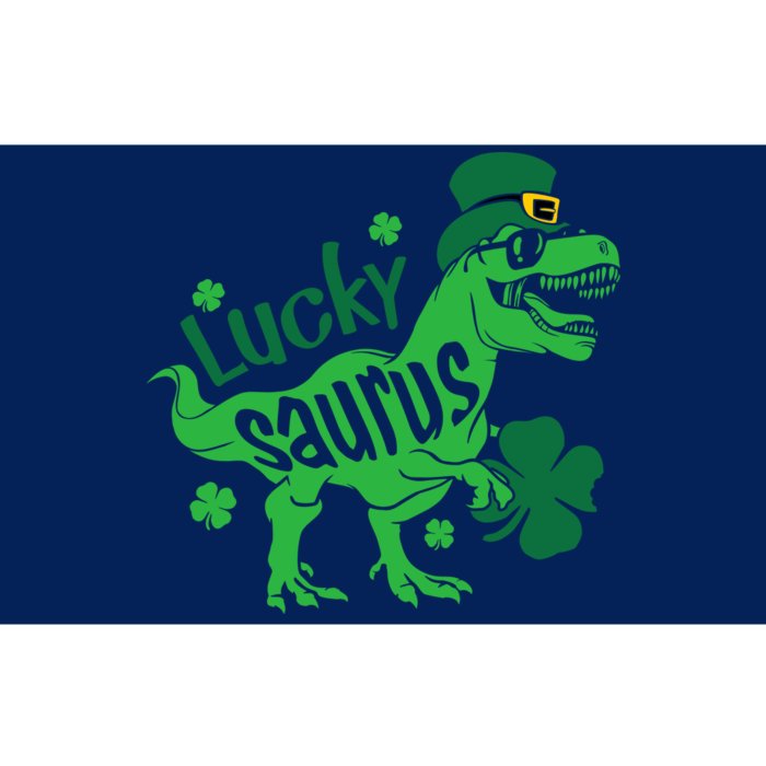 T Rex Lucky Saurus Rex St Patricks Day Bumper Sticker