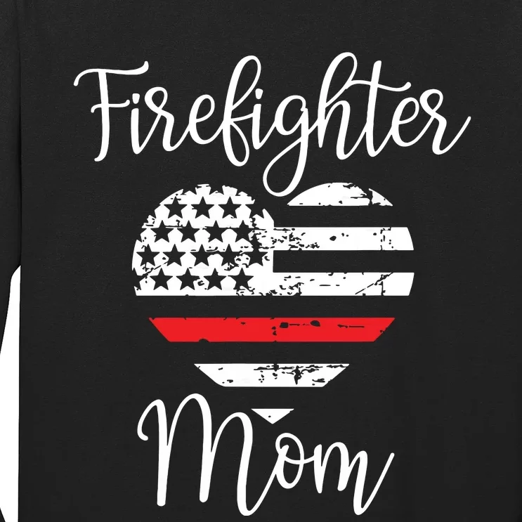 Thin Red Line Firefighter Mom Gift From Son Fireman Gift Long Sleeve Shirt