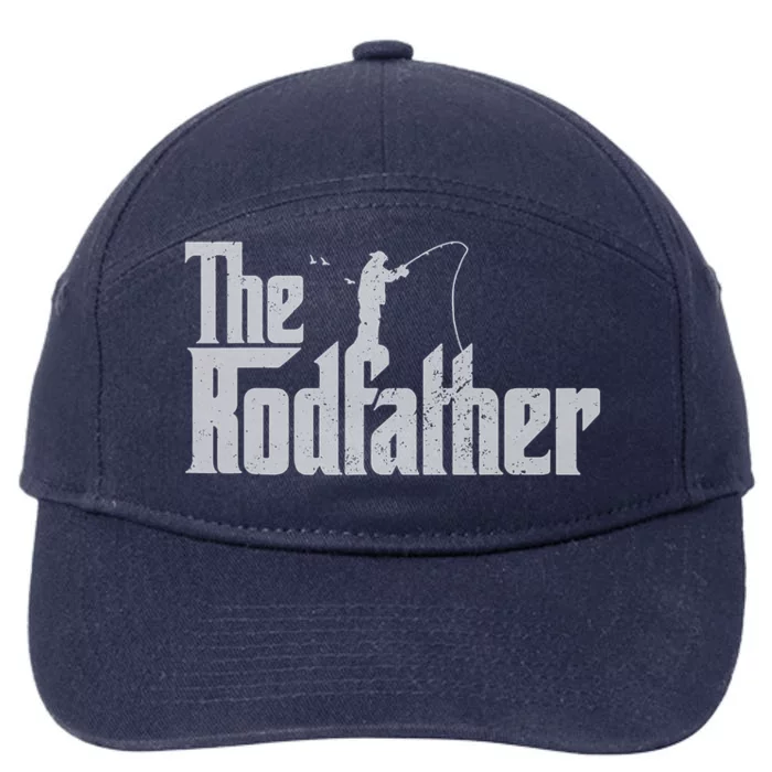 The Rodfather Lover Rod Fish Dad Fisherman Funny Fishing Gifts 7-Panel Snapback Hat