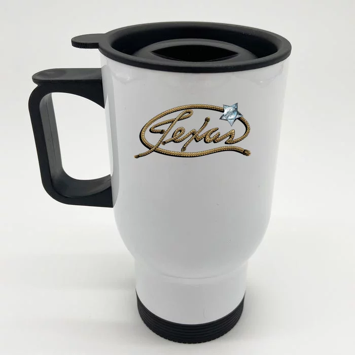 Texas Rope Logo Front & Back Stainless Steel Travel Mug