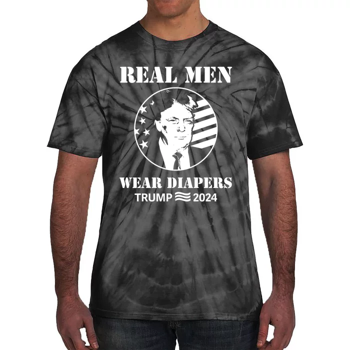 Trump Real Me.N Wear Diapers Trump 2024 Tie-Dye T-Shirt