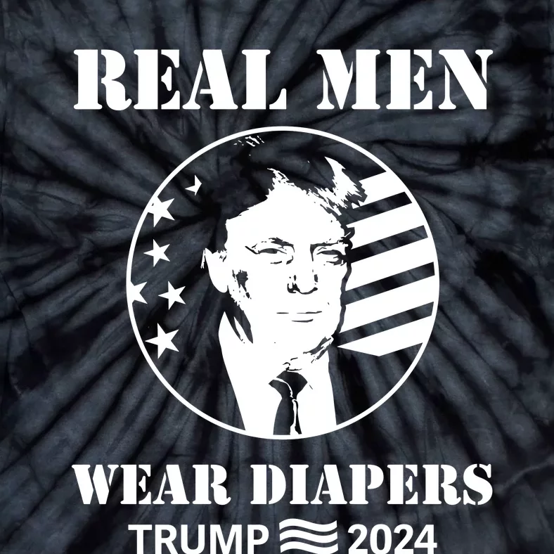 Trump Real Me.N Wear Diapers Trump 2024 Tie-Dye T-Shirt