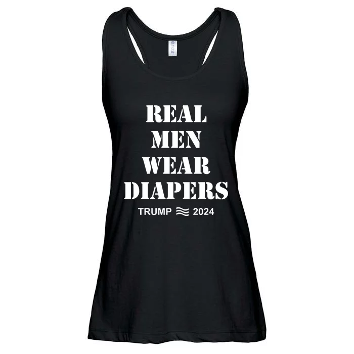 Trump Real Me.N Wear Diapers Trump 2024 Ladies Essential Flowy Tank