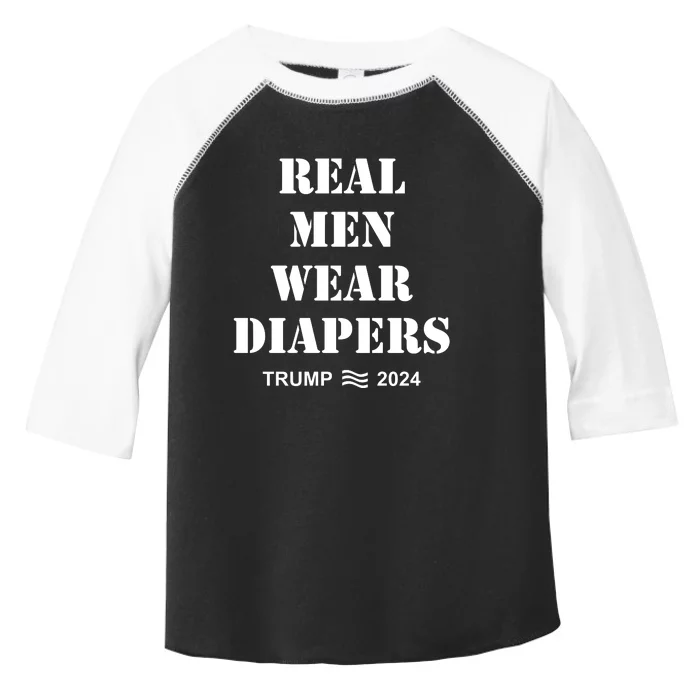 Trump Real Me.N Wear Diapers Trump 2024 Toddler Fine Jersey T-Shirt