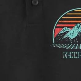 Tennessee Retro Mountain Hiking 80s Style Dry Zone Grid Performance Polo