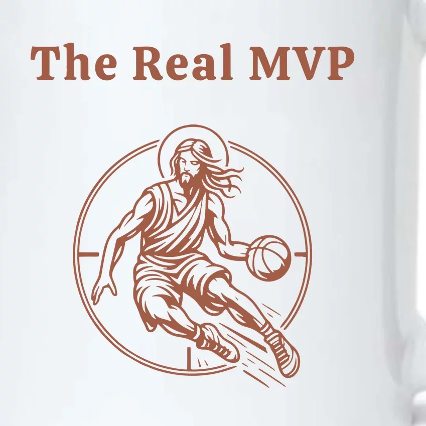 The Real Mvp Jesus Black Color Changing Mug